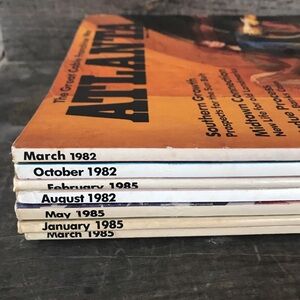 Vintage 80s Magazines, Atlanta, lot of 7 issues, Southern